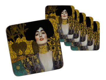 Carmani SET OD 6 PODLOGA ZA ČAŠE OD PLUTA GUSTAV KLIMT JUDYTA PODLOGE ZA ČAŠE