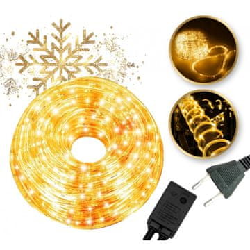VANJSKE LAMPE OD UŽETA 8,5 METARA TOPLO BIJELA BOŽIĆNA DRVCA MODNO
