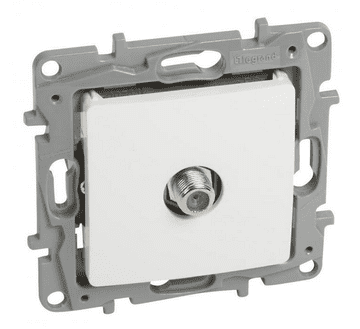 LEGRAND Niloe TV antenska utičnica F-F terminal 1 dB bijela 764549