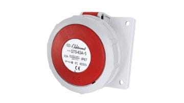 EK Kutna utičnica za ploču 63A/400V 5P IP67 6h 3P+N+Z GTS 63/5 921828