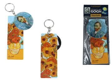 Carmani PRIVJESAK ZA KLJUČEVE TORBICA S PRIVJESKOM VAN GOGH SUNCOKRET