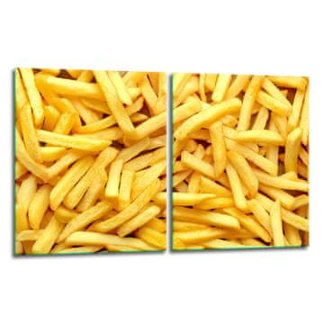 2x ZAŠTITNA PLOČA OD STAKLENA ZA ŠTEDNJAK 40x52 ZA POMFRIT