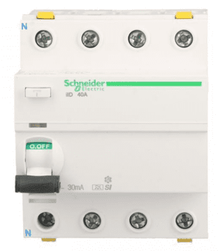 Schneider 4P 40A 0.03A diferencijalni prekidač tip SI iID A9Z31440