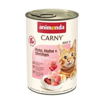 Animonda ANIMONDA Carny Adult Puretina, piletina i škampi - mokra hrana za mačke - 400g