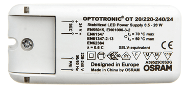 LEDVANCE LED napajanje 24V DC OT 20/220-240/24 4050300618111