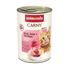 Animonda ANIMONDA Carny Adult Govedina, puretina, škampi - mokra hrana za mačke - 400g