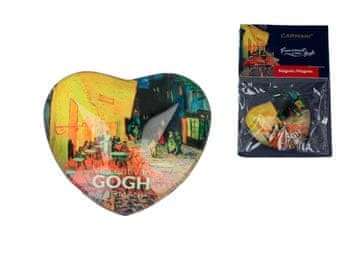 Carmani MAGNET SA SRCEOM VAN GOGH TERASA KAFIĆA NOĆU UMJETNOST ZA HLADNJAK