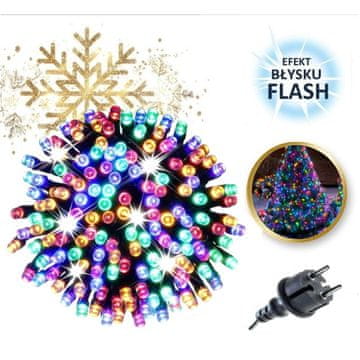 BOŽIĆNA DRVCA 500 LED VIŠEBOJNIH BLJESKAJUĆIH VANJSKIH I UNUTARNJIH SVJETALA