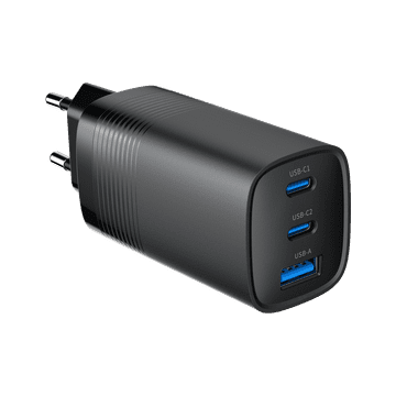 GEM Gembird TA-UC-PDQC65-01-BK Univerzalni brzi punjač Crna 65W