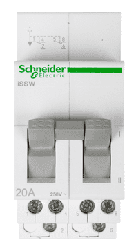 Schneider Modularni prekidač za napajanje UKLJUČENO/ISKLJUČENO 2P 20A iSSW A9E18071