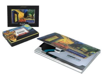 Carmani METALNI DRŽAČ ZA POSJETNICE VAN GOGH FUTROLA ZA POSJETNICE TERASA KAFIĆA NOĆU