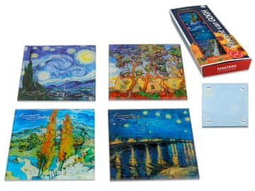 Carmani SET OD 4 STAKLENA PODLOGA ZA ŠALICE STAKLENI PODLOGA ZA ŠALICE VINCENT VAN GOGH