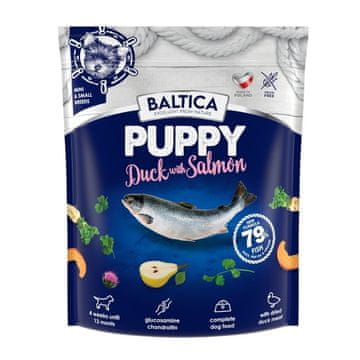 EXCELLENT BALTICA Excellent Puppy Duck with salmon Small breeds - suha hrana za štence, 1kg