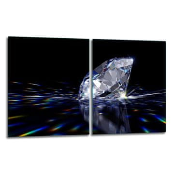2x ZAŠTITNA PLOČA OD STAKLA ZA ŠTEDNJAK 40x52 DIAMOND