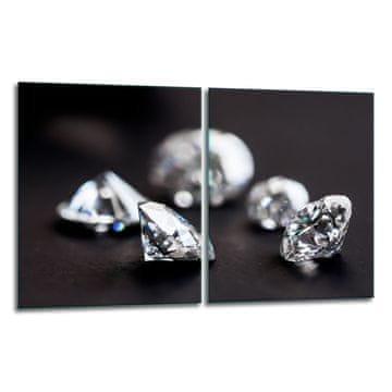 2x ZAŠTITNA PLOČA OD STAKLA ZA ŠTEDNJAK 40x52 DIAMOND