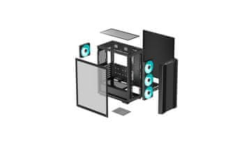 DEEPCOOL DeepCool CC560 V2 Midi Tower kućište, crno