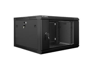 Lanberg Lanberg WF01-6406-10B Instalacijski rack ormar 19'' 6U 600x600mm, crna (staklena vrata)