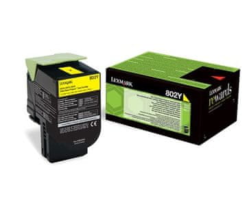 Lexmark Lexmark 802Y originalni toner, žuta, 1000 stranica