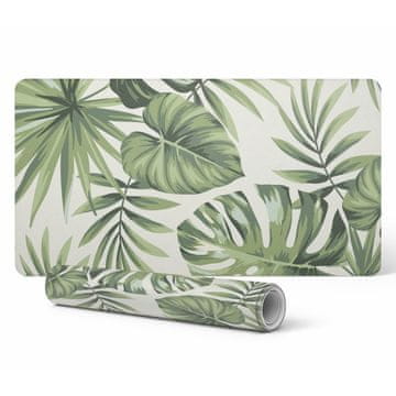 Antiposlizgna podloga za stol za ured, tropski listovi, 90x45 cm