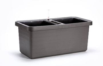 Urbalive URBALIVE BERBERIS DUO samozatvarajuća posuda 78x39 cm, siva