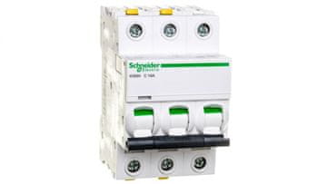 Schneider Automatski osigurač 3P C 16A 10kA AC iC60H-C16-3 Acti9 A9F07316