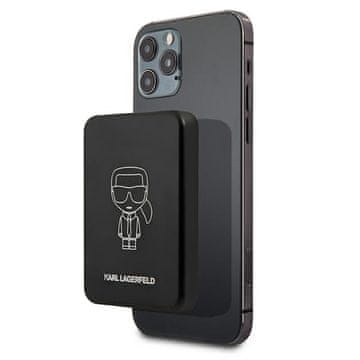 Karl Lagerfeld Karl Lagerfeld 3000mAh Induktivni Powerbank s MagSafe - Crna