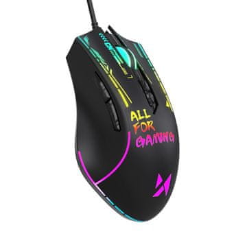 WOZINSKY Wozinsky WMGK-7200 Žični Optički Gaming Miš 7200 DPI - Crna