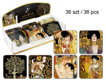 Carmani PODLOGE ZA ŠALICE OD PLUTA GUSTAV KLIMT SET OD 36 KOMADA