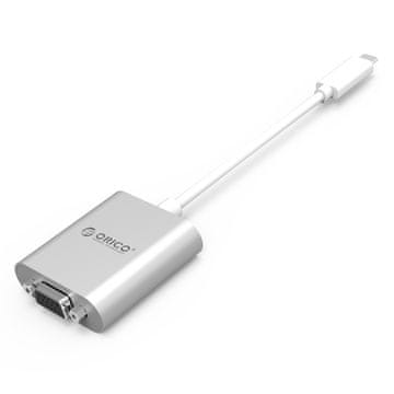 Orico Orico PTAV USB-C - VGA adapter i 3.5 mm Full HD mini jack 0.15 m - srebrni