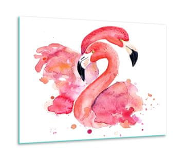 ZAŠTITNA PLOČA OD STAKLENA ZA ŠTEDNJAK 60x52 FLAMINGOS