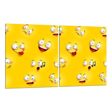 2x ZAŠTITNA PLOČA OD STAKLA ZA ŠTEDNJAK 40x52 SMILE