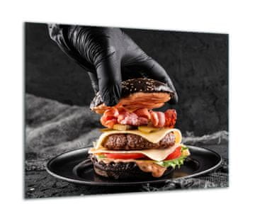 ZAŠTITNA PLOČA OD STAKLENA ZA ŠTEDNJAK 60x52 ZA HAMBURGER