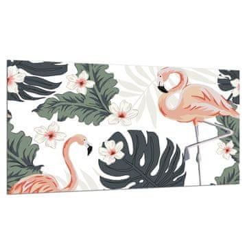 ZAŠTITNA PLOČA OD STAKLENA ZA ŠTEDNJAK 90x52 FLAMINGOS