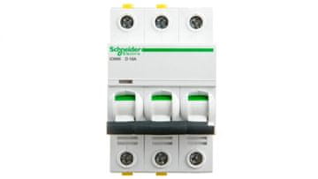 Schneider Automatski osigurač 3P D 16A 6kA AC iC60N-D16-3 Acti9 A9F05316