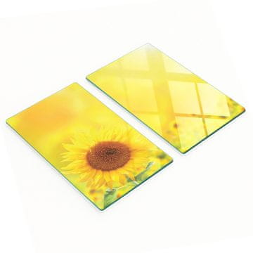 Višenamjenske dekorativne staklene ploče žuti suncokreti 2x30x52 cm
