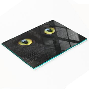 tulup.cz Kaljena višenamjenska dekorativna staklena ploča Mačje oko 80x52 cm