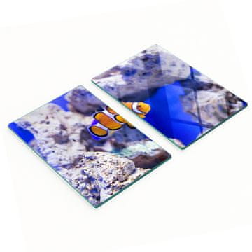 tulup.cz Set od dvije staklene kuhinjske daske Nemo Coral Reef 2x40x52 cm