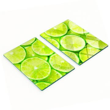 tulup.cz Kaljene višenamjenske dekorativne staklene ploče boje limete 2x40x52 cm