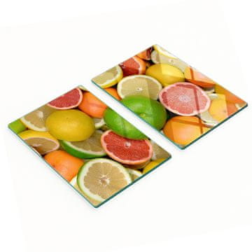 tulup.cz Staklene daske za rezanje za kuhinju s grafikom citrusa 2x40x52 cm