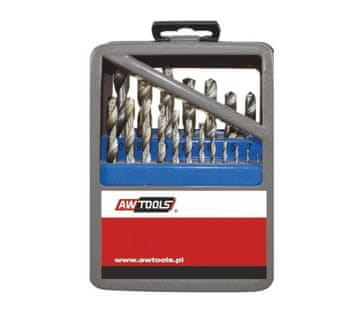 awtools set svrdala za metal, bijeli. 25 kom. /1,0-13,0 mm/