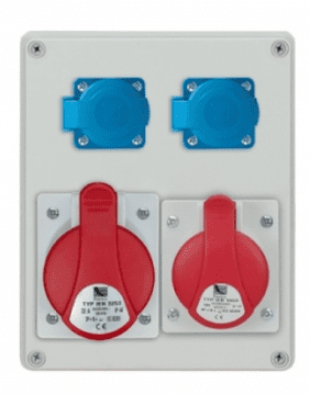 Pawbol Razvodna ploča R-BOX 240 1x32A/5P 1x16A/5P 2x250V IP44 B.1098