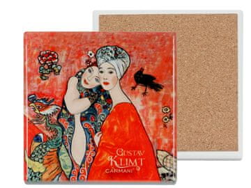 Carmani KVADRATNI KERAMIČKI TANJUR GUSTAV KLIMT KUTIJA ZA SLIKE PRIJATELJA