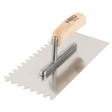 slomart NEO TOOLS gleterica sa zubima, 270 x 128 mm, zub 10x10x10 mm, drvena drška