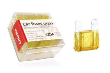slomart AMiO auto osigurač MAXI, 10 kom., 20A