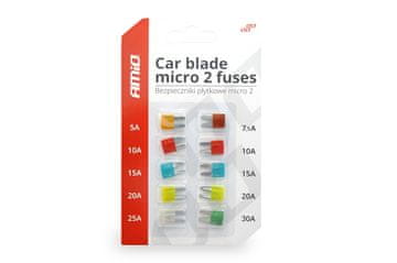 slomart AMiO auto osigurači MICRO 2, 10 kom