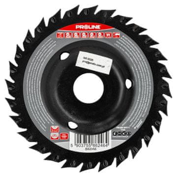 slomart Proline ispupčena brusilna ploča strugalica grubo nazubljena s pilom 125 mm