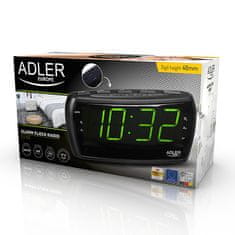 AD ADLER Radio budilica AD 1121, LED zaslon, AM/FM, Snooze