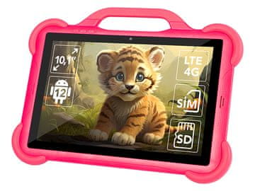 slomart BLOW KidsTAB10 4G tablet za djecu, 10", 4/64GB, rozi