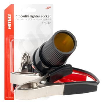 slomart AMiO adapter krokodilke na utičnicu upaljača, 15 cm