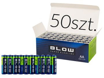 Bateria BLOW Super Alkaline AA LR6 baterije, 50 komada